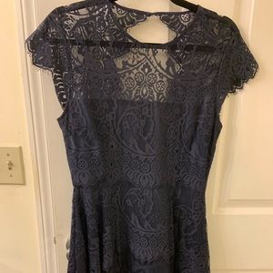 BB Dakota lace navy blue dress